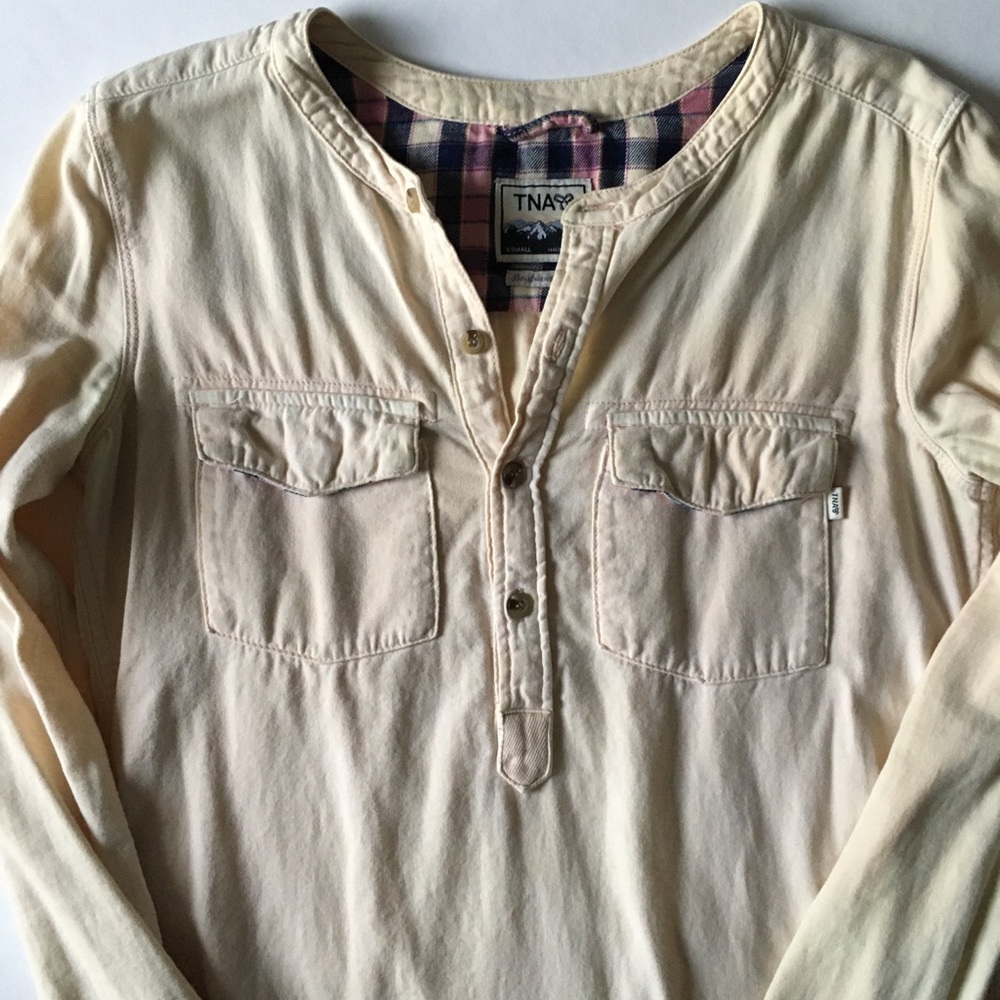 TNA Cream Flannel Shirt